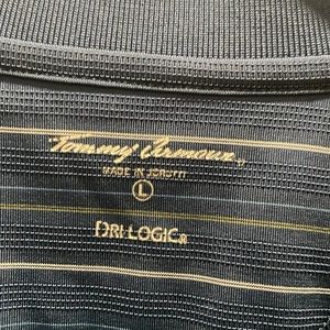 *Final Sale Tommy Armour golf men’s collared striped shirt - SZ L